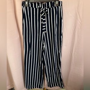 H&M Striped Wide Leg Pants